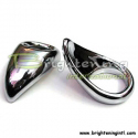Chrome Plated Teardrop Cock Ring
