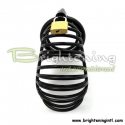 Full Black Samurai Cock Cage Drooping Chastity Device