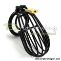 Full Black Samurai Cock Cage Drooping Chastity Device